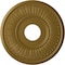 Ekena Millwork Berkshire Ceiling Medallion (Fits Canopies up to 7"), Hnd-Painted Gold, 15 3/4"OD x 3 7/8"ID x 3/4"P CM15BEGLS - alternate 1
